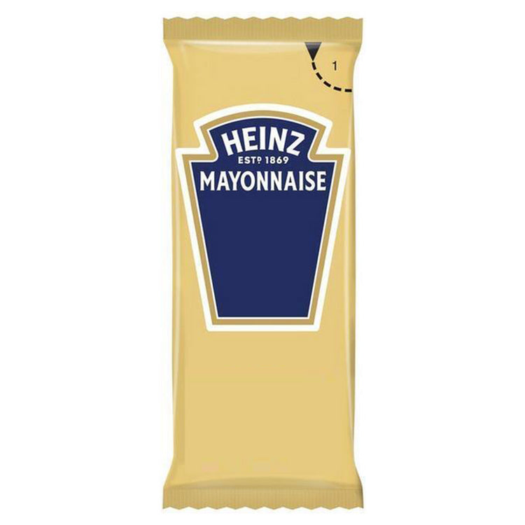 Condiment Variety Pack | Heinz Tomato Ketchup, Malt Vinegar, Mayonnaise, Light Mayonnaise, and English Mustard Combo | 5 Classic Condiments | 200 Sachets