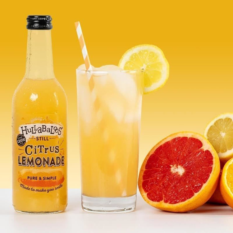 Hullabaloos Refreshing Still Sweet Drink Citrus Lemonade Flavour 750ml X 4