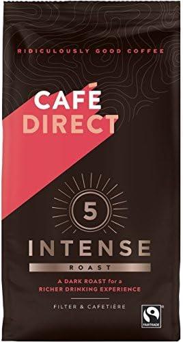 Cafe Direct Intense Roast & Ground Intense Fairtrade Roast Coffee 227g Pack of 6