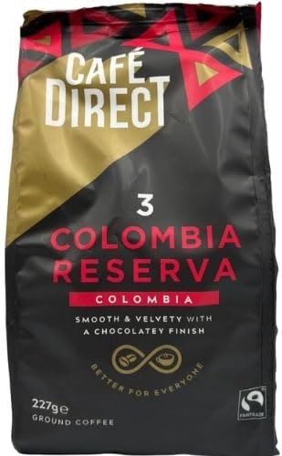 Cafe Direct Colombia Reserva Roast & Ground Fairtrade Colombia Coffee 227g x 3