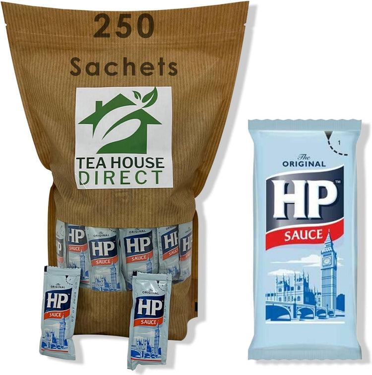 The Original HP Sauce - Timeless Rich Flavor in a Convenient Single-Serve Packet - Elevate Your Meals with Classic Taste, On-the-Go Enjoyment - 250 Sachets