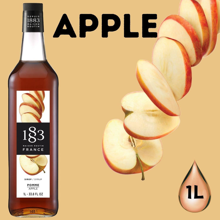 1883 Maison Routin Premium Apple 1Ltr Syrup Pack of 4