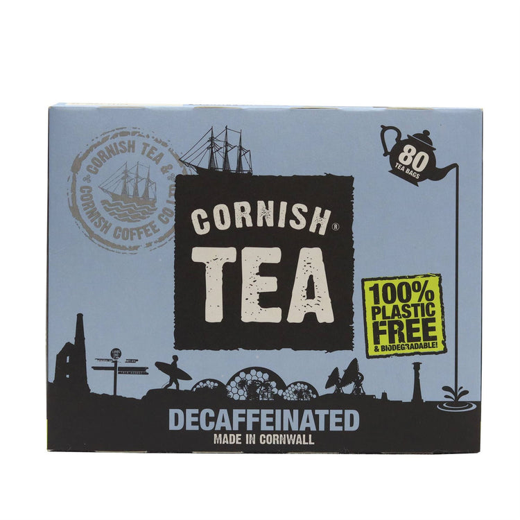 Cornish Tea Decaffeinated Smugglers Brew Made Cornwall 250g 80 TeaBags Black Tea
