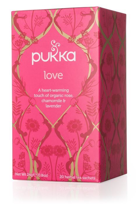 Pukka Herbal Organic Teas Tea Sachets - Love Flavour Pack Of 2