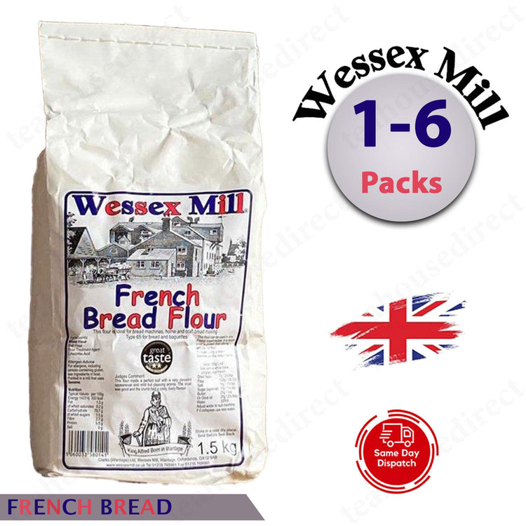 Wessex Mill Flours French Bread Flour 1.5kg (Pack of 1 - 6)