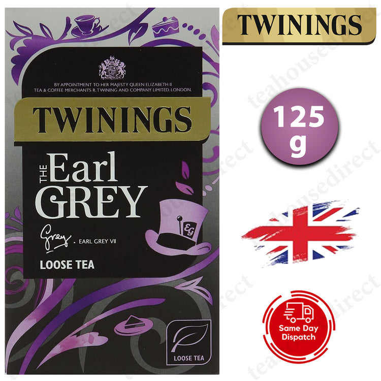 Twinings Earl Grey English Breakfast Assam Loose Leaf Tea Infusion Powder 125g