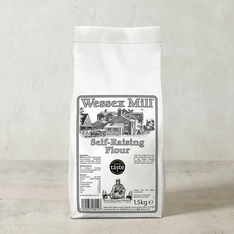 Wessex Mill Self Raising Flour 1.5kg (Pack of 4)