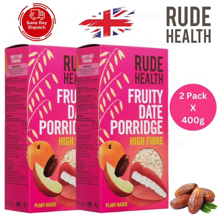 Rude Health Fruity Date Porridge, 400g - 2 Packs