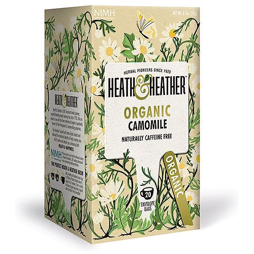 2X Heath And & Heather Herbal Organic Teas Tea Sachets - Camomile Flavour