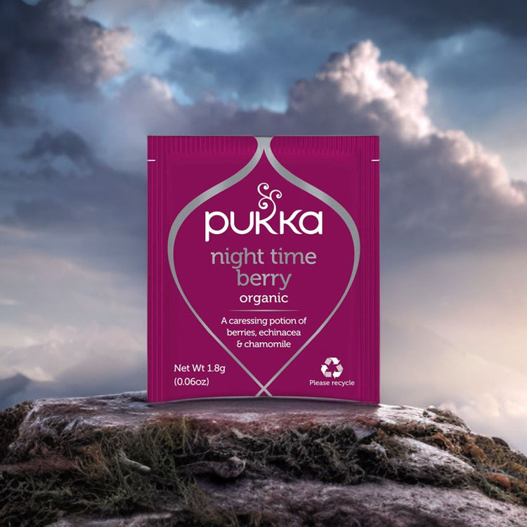 Pukka Herbal Organic Teas Tea Sachets - Night Time Berry (40 Sachets)