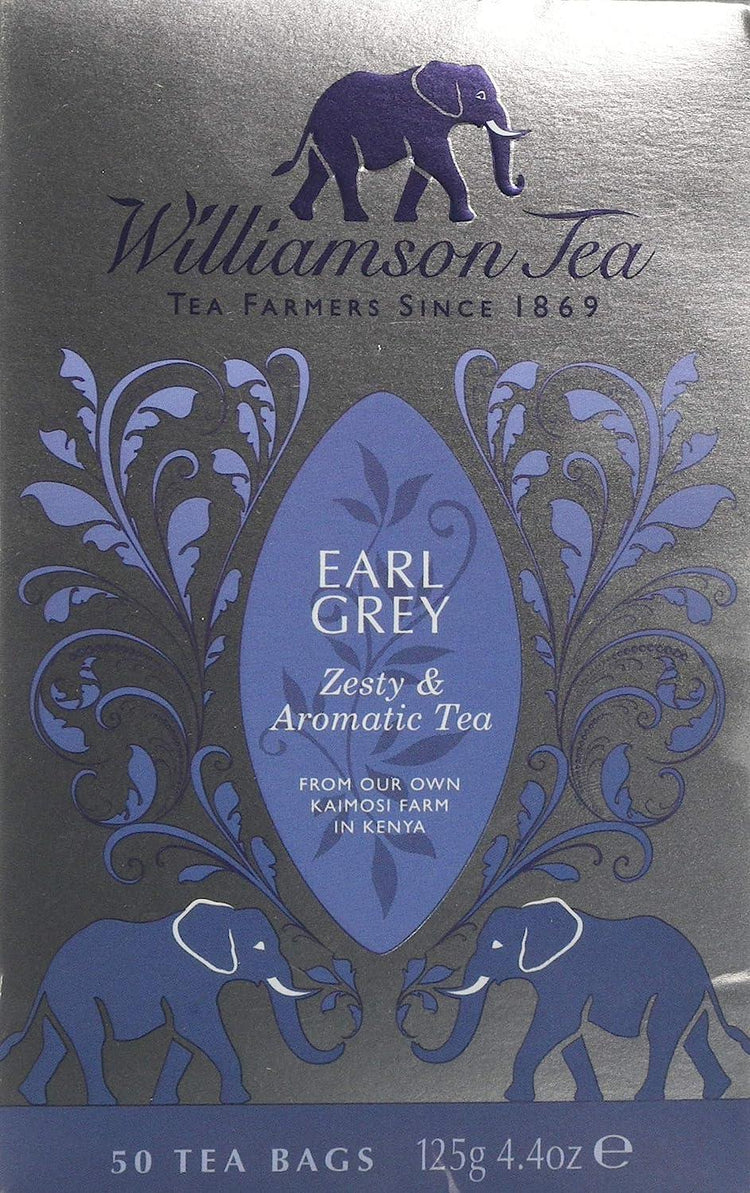 Williamson Tea Earl Grey (Pack of 4, Total 200 Teabags)