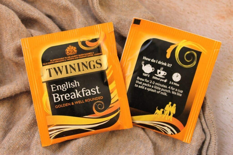 Twinings Earl Grey & English Breakfast Perfect Blend Biodegradable Fragrant Fresh Vegan Free 100% Black Tea for Every Occassion - 100 Sachets