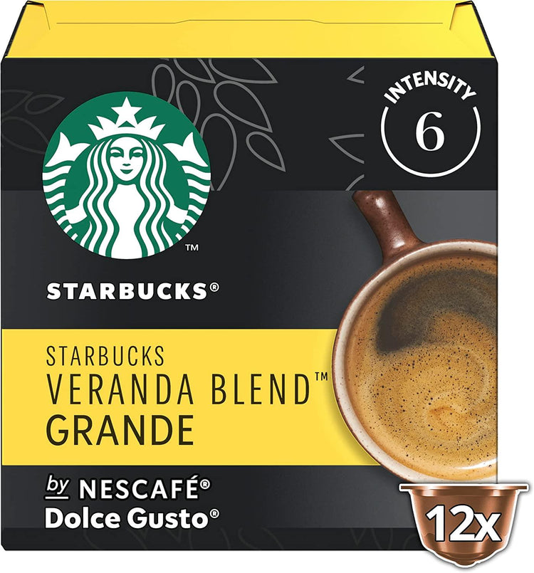 STARBUCKS Veranda Blend  Nescafe Dolce Gusto Blonde Roast Coffee PK6(BBD 8/2023)