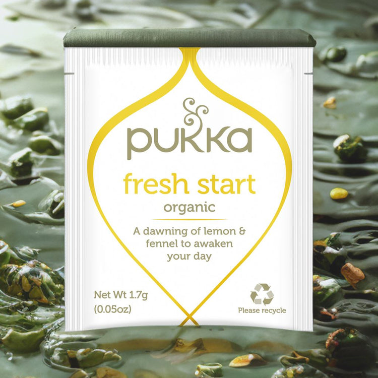 Pukka Herbal Organic Teas Tea Sachets Caffeine Free - Fresh Start (800 Sachets)