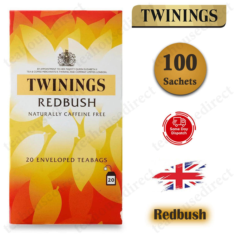 Twinings Superblends Teas Tea 100 Sachets Envelopes - Redbush Flavour