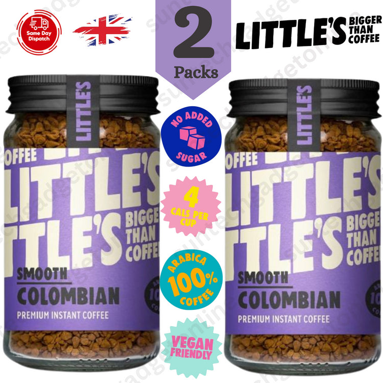 Littles Colombian Coffee 50g, Embark on a Coffee Expedition & Elegance - 2 Packs
