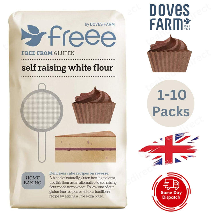 Doves Farm | White Self Raising Flour Gf 1Kg - 1 to 10 Packs