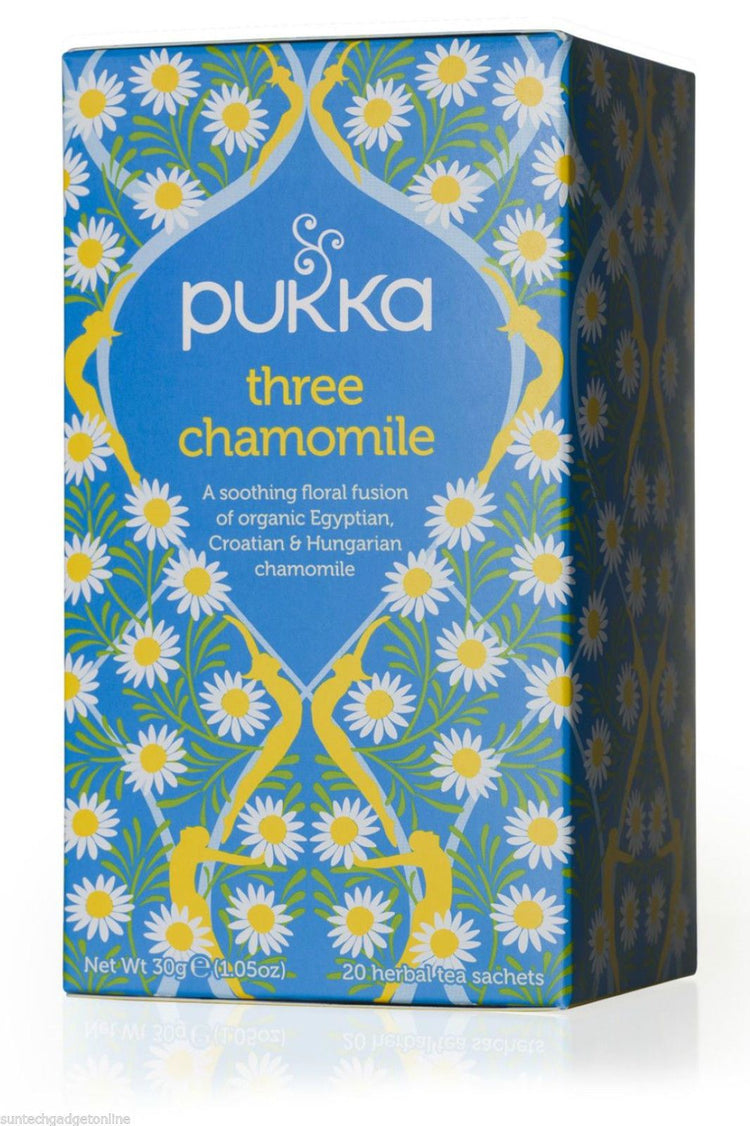 Pukka Herbal Organic Teas Tea Sachets - Three Chamomile Flavour