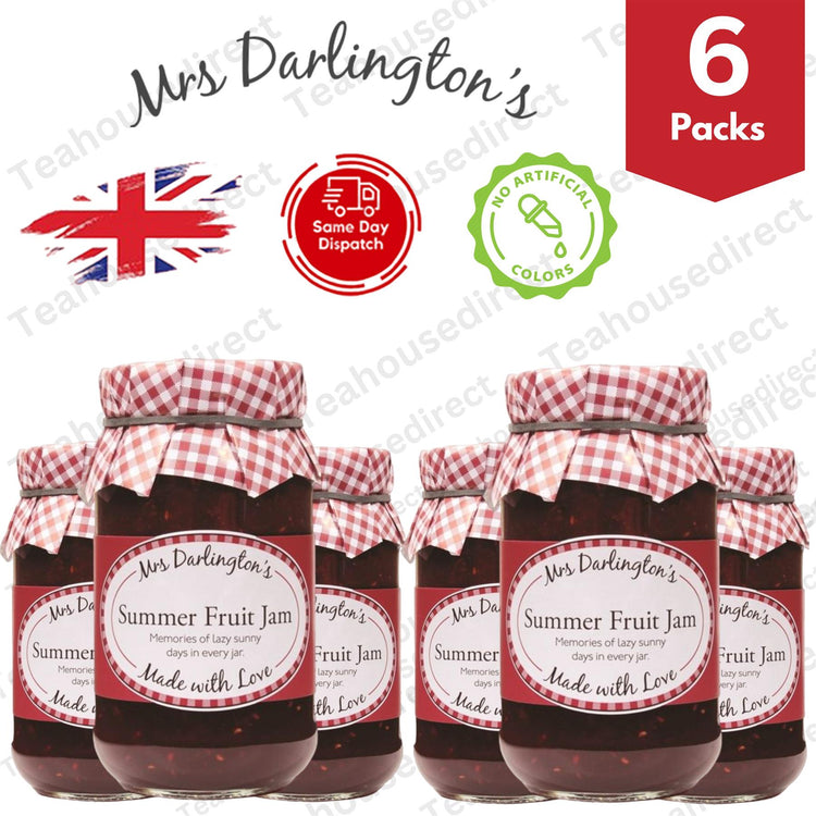 Darlington's Summerfruit Jam 340g, Savor the Flavors of Summer - 6 Packs
