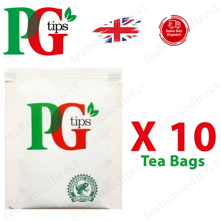 PG Tips Tea Bags Sachets - Individual Enveloped Tagged Tea Bags - 100% Black Tea