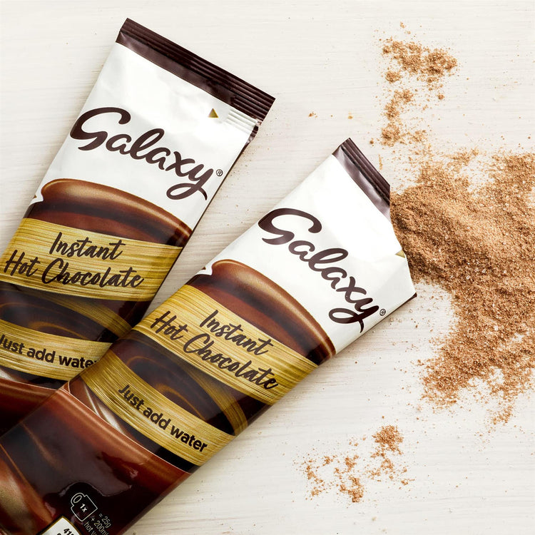 Galaxy Instant Hot Chocolate Premium Cocoa Beverage Crafted Perfectly Balanced of Sweetness for Every Occasion - 120 Sachets