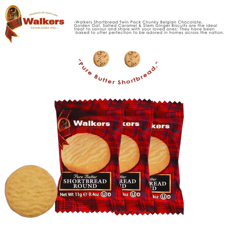 Border Biscuits - Butterscotch Crunch, Viennese Whirls, Chocolate Cookies | 9 Lotus Biscoff | Hartley's Assorted Jam Portions 4 Flavour | Walkers Biscuit x3 | Twinings Everyday (10 Sachets) - Gift Set