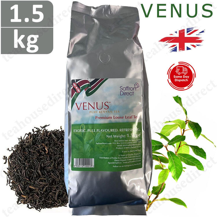 Venus Finest Quality Pure Kenyan Loose Leaf Black Tea 1.5Kg