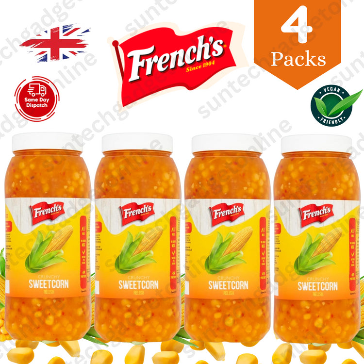 French's Crunchy Sweetcorn Relish 2.45kg - 4 Packs