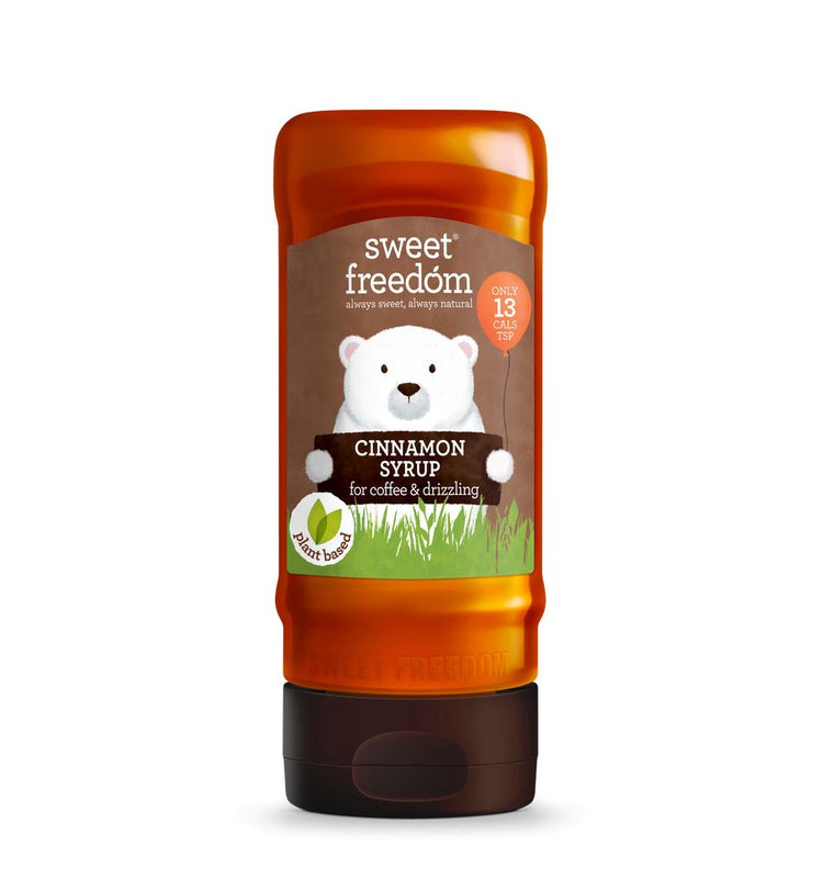 Sweet Freedom Cinnamon Syrup 350g for Coffee and Drizzling Sweet-Natural Syrup