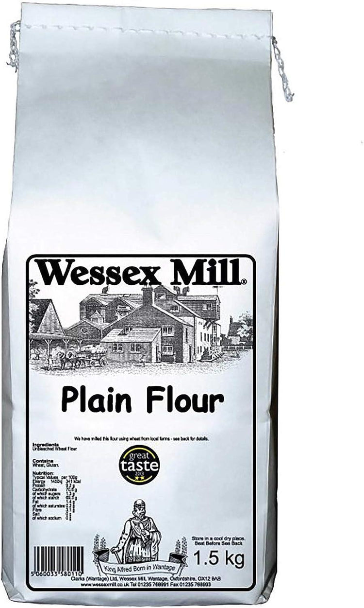 Wessex Mill Plain Flour 1.5kg (Pack of 2)