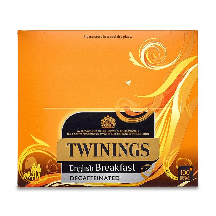 Twinings English Breakfast Decaf String & Tagged 100's