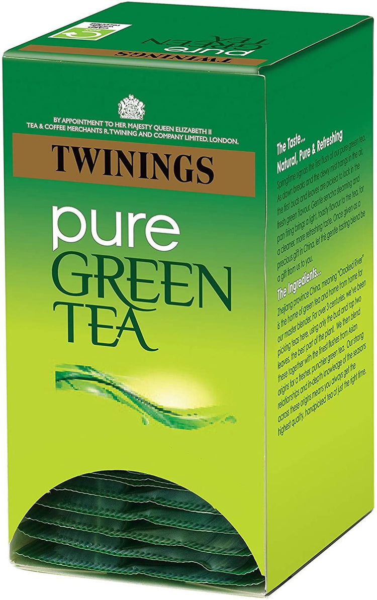 Twinings Superblends Teas Tea 40 Sachets Envelopes - Pure Green Tea Flavour