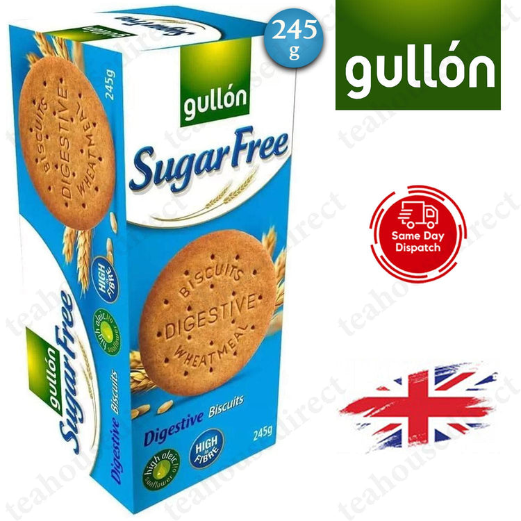 Gullon Sugar Free Digestives Biscuits 1 x 245g - Pack 1