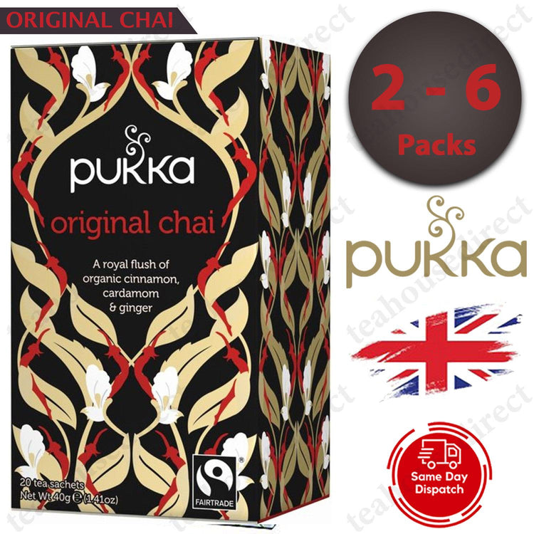 Pukka Herbal Organic Teas Tea Sachets - Original Chai Flavour