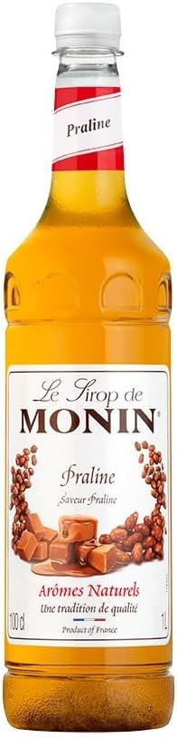 MONIN Premium Praline Syrup 1L Coffees, Frappes & Cocktails 3 Packs Colourings
