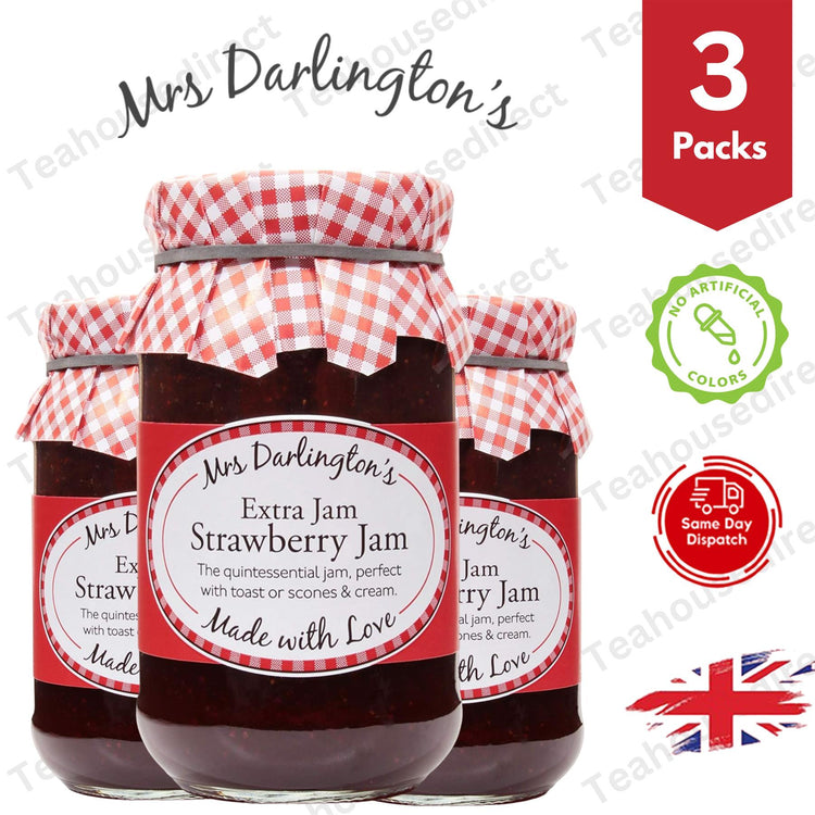 Darlington's Strawberry Jam 340g, Timeless Sweetness - 3 Packs