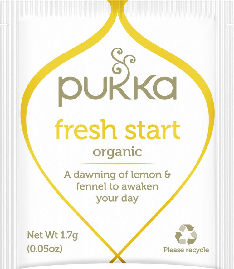 Pukka Herbal Organic Teas Tea Sachets Caffeine Free - Fresh Start (800 Sachets)