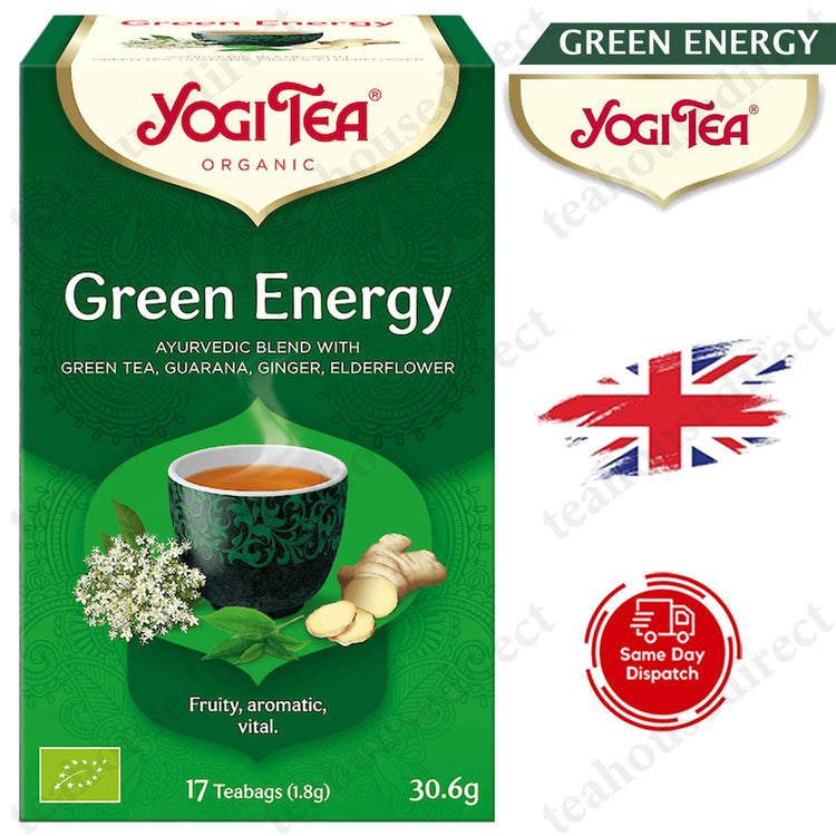 Yogi Ayurvedic Herbal Organic Teas Tea Sachets - Green Energy