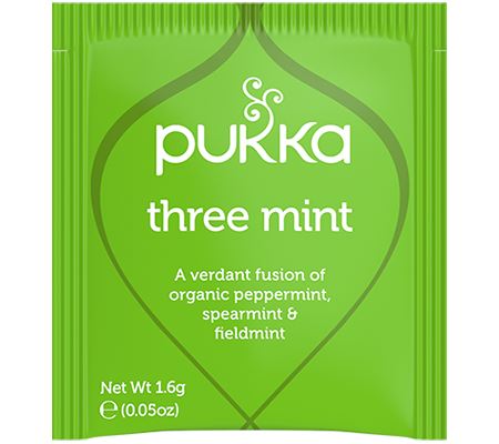 Pukka Herbal Organic Teas Tea Sachets Caffeine Free - Three Mint (200 Sachets)