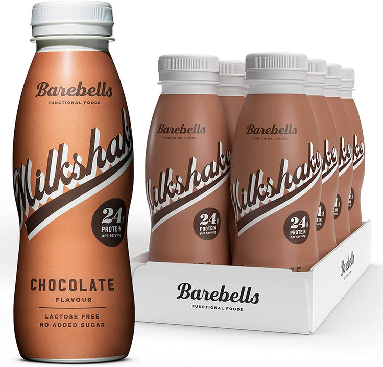 Barebells Protein Shakes 8x330ml Lactose Free 24g of Protein - Chocolate Flavour