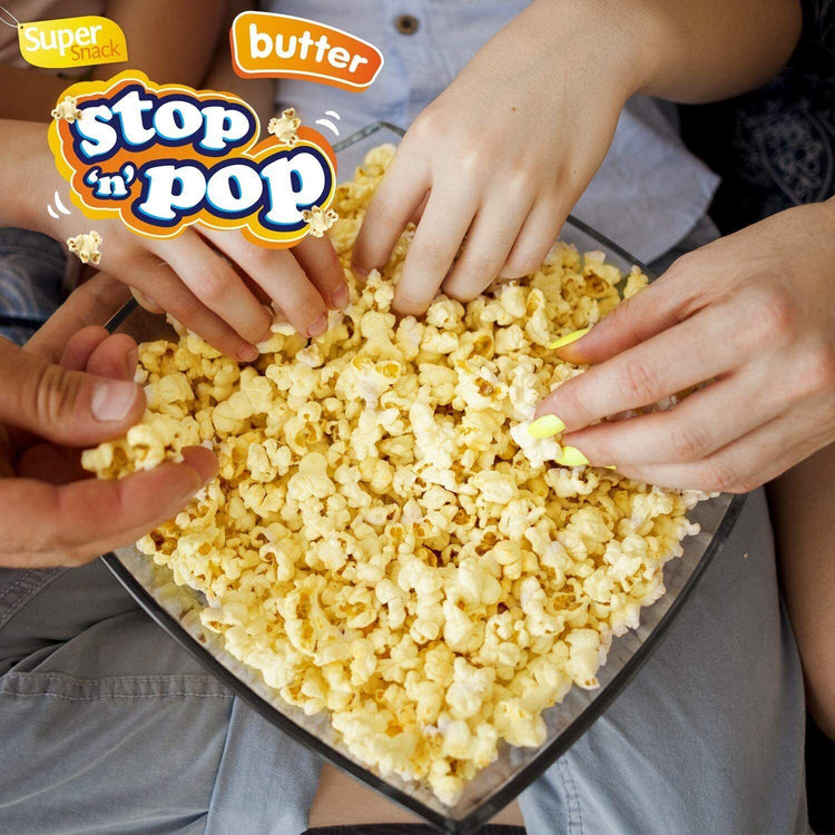 Stop 'N' Pop Sweet, Butter & Salted Super Snack Microwave Popcorn Box of 1 to 6