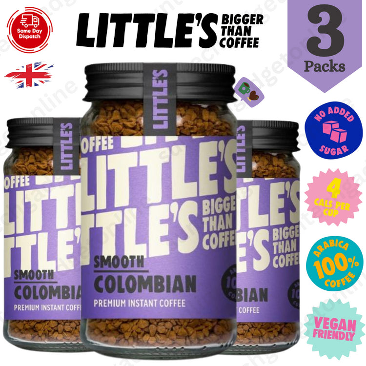 Littles Colombian Coffee 50g, Embark on a Coffee Expedition & Elegance - 3 Packs