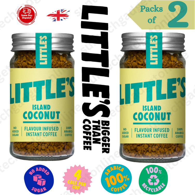 Littles Island Coconut 50g, Taste the Tropics & Sensory Adventure - 2 Packs