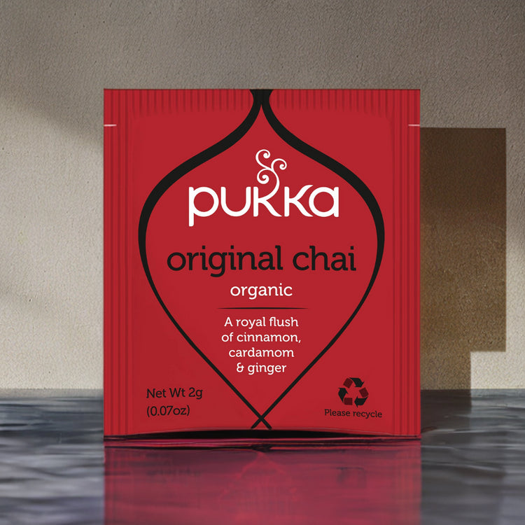 Pukka Herbal Organic Teas Tea Sachets Caffeine Free - Original Chai (40 Sachets)