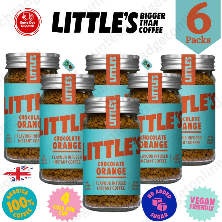 Littles Chocolate Orange 50g, A Fusion of Richness & Citrus,Sip & Enjoy- 6 Packs