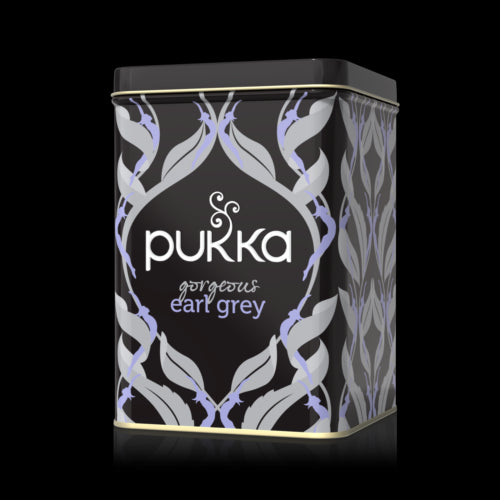 Pukka Tea Sachet Envelope Bags Metal Tin Caddy (Empty) - Choose From 3 Designs