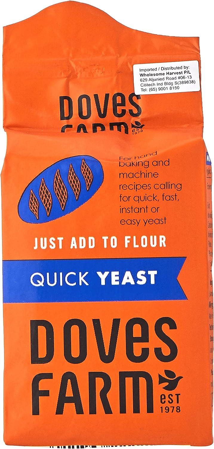 Doves Farm Quick Yeast Baking & Machine Recipes 125g (Pack of 9)
