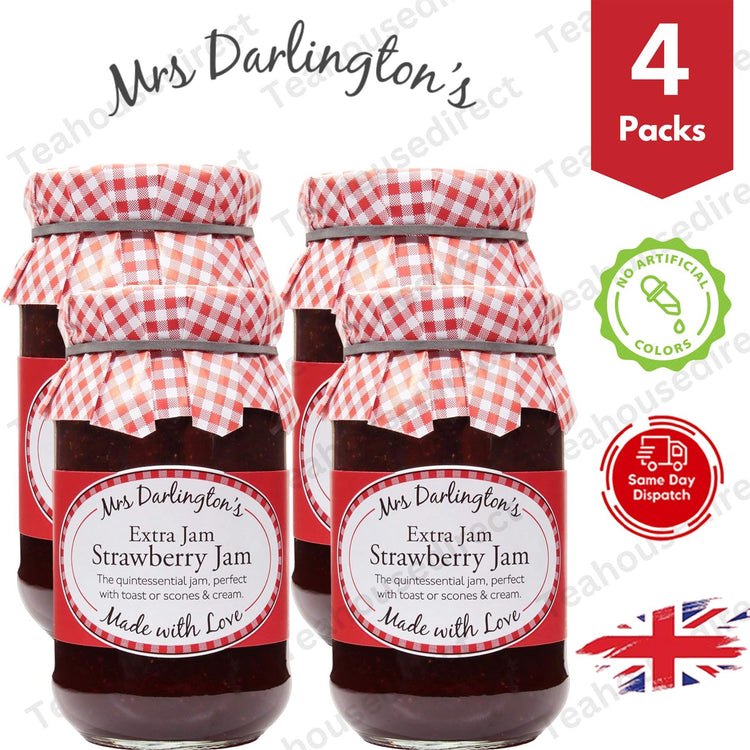 Darlington's Strawberry Jam 340g, Timeless Sweetness - 4 Packs