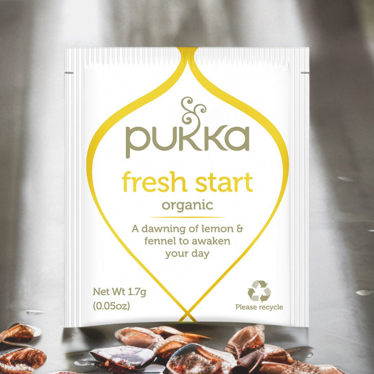 Pukka Herbal Organic Teas Tea Sachets Caffeine Free - Fresh Start (100 Sachets)