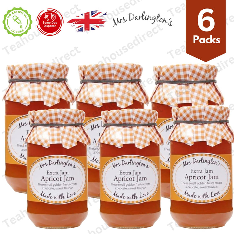 Darlington's Apricot Jam 340g, Orchard-Fresh Apricot Joy 6 Packs